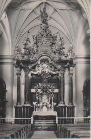 Postal E06354: Postal B/N Altar de Santa María la Mayor-Calamocha. Teruel