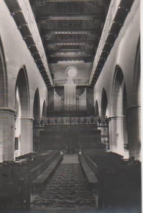 Postal E06360: Postal B/N Catedral. Organo y Artesonado. Teruel