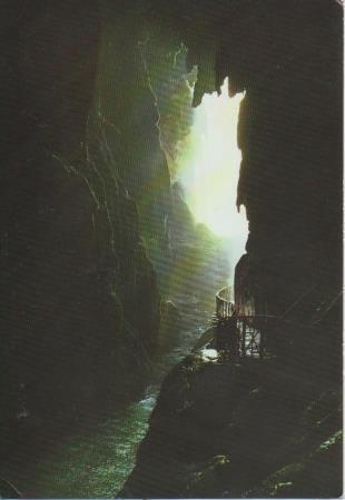 Postal E06323: Gruta de la Cola de Caballo. Monasterio de Piedra.Zaragaoza