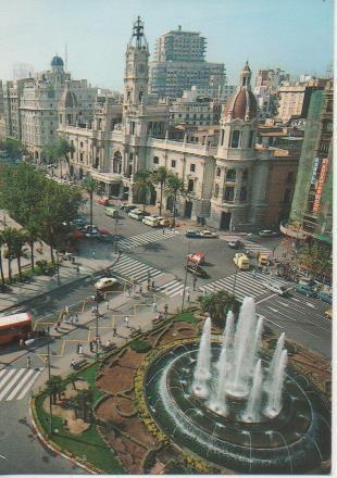 Postal E06325: Plaza del Ayuntamiento. Valencia