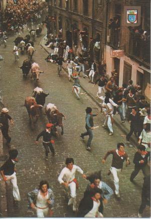 Postal E06246: Fiestas de San Fermín. El EncierroPamplona-Navarra