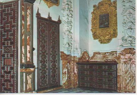 Postal E06164: Puertas y armarios taracea. Sacristía-La Cartuja.Granada