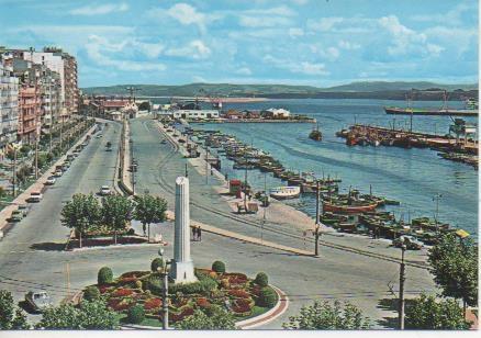 Postal E06171: Paseo de Castelar y Puertochico .Santander