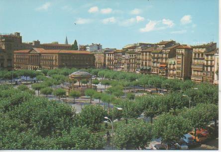 Postal E06177: Plaza del Castillo. Pamplona
