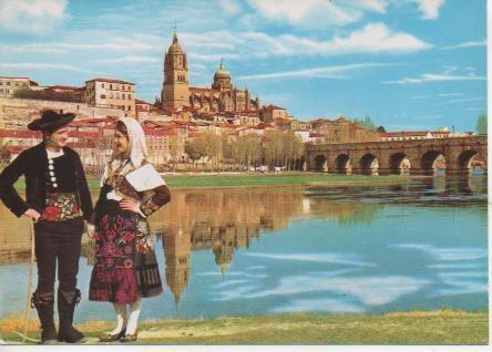 Postal E06137: Vista parcial. Salamanca