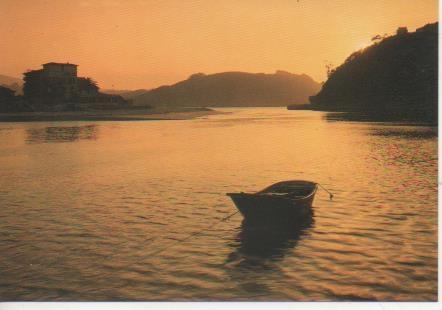 Postal E06143: Atardecer-Ribadesella. Asturias