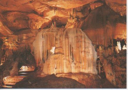 Postal E06148: Colada de la 1ª sala-Cuevas de Puente Viesgo. Cantabria