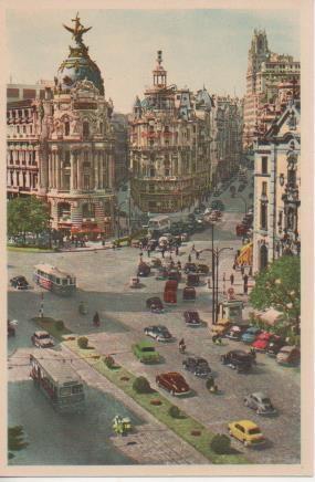 Postal E06236: Alcalá y Gran Via. Madrid
