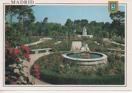Postal E06186: Parque del Retiro. Rosaleda. Madrid