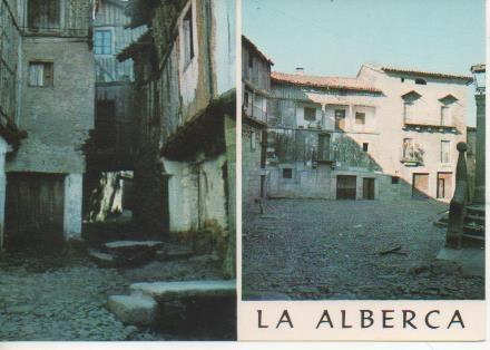 Postal E06197: Plaza de la Iglesia y Rincón de Corrito. La Alberca