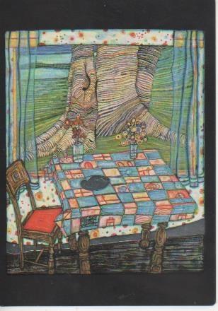 Postal E06536: Island of lost desire1975-Hundertwasser
