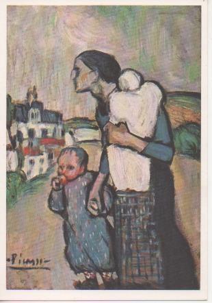 Postal E06518: La mère 1901. Picasso