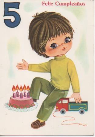 Postal E06596: Postal Vintage Feliz Cumpleaños 5