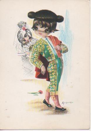 Postal E06600: Postal Vintage, niño vestido de torero