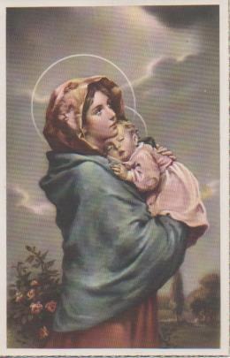 Postal E06614: Virgen con Niño Jesús
