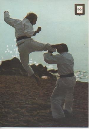Postal E06567: Serie Karate. Mawashi-Tobi-Geri