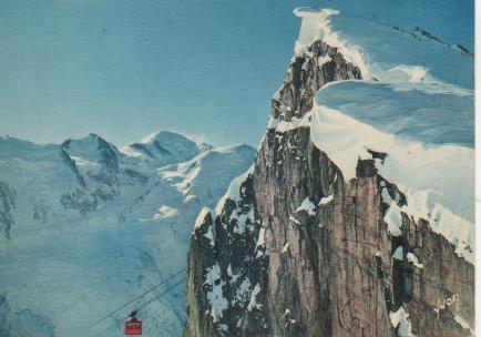 Postal E06496: Le Brévent en hiver et le Mont Blanc