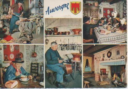 Postal E06415: Folklore et Metiers D'Auvergne