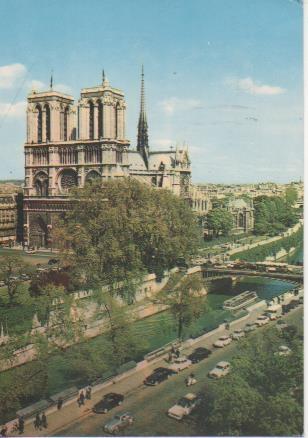 Postal E06481: Notre-Dame. Paris