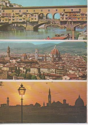 Postal E05794: Firenze >acordeón>