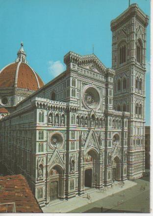 Postal E05796: La faccata del Duomo. Firenze