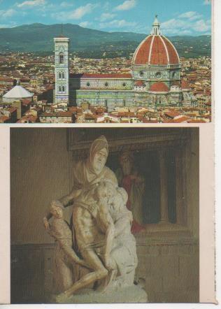 Postal E05798: Il profilo della Cattedrale. Firenze <acordeón>