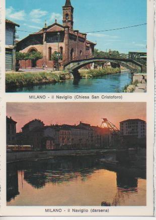 Postal E05749: Il Naviglio. Milano <acordeón>