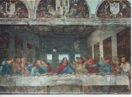 Postal E05763: Il Cenacolo di Leonardo da Vinci. Milano <acordeón>
