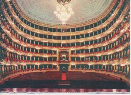 Postal E05764: Teatro alla Scala (Interno). Milano <acordeón>