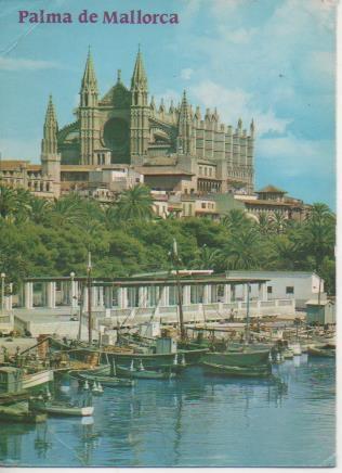 Postal E05772: Detalle del puerto. Palma de Mallorca <acordeón>