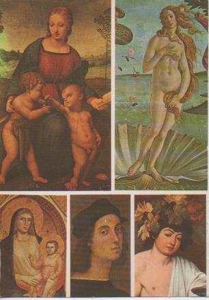 Postal E05807: Galleria Degli Uffizi. Firenze <acordeón>