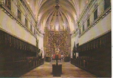 Postal E05859: Iglesia.Coro de los Padres-Cartuja de Miraflores. Burgos <acordeón>