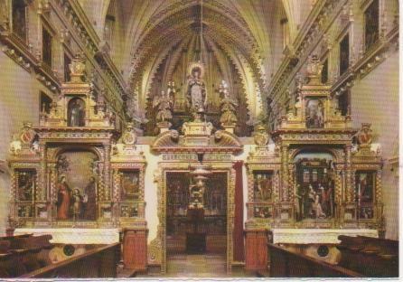 Postal E05860: Frontispicio del coro de los Hermanos.Cartuja de Miraflores. Burgos <acordeón>