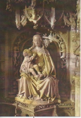 Postal E05861: La Virgen amamangtando al Niño-Cartuja de Miraflores. Burgos <acordeón>