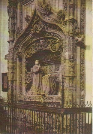 Postal E05862: Sepulcro deo Infante Don Alfonso-Cartuja de Miraflores. Burgos <acordeón>