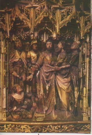 Postal E05864: El Prendimiento (Detalle del Retablo) Cartuja de Miraflores.Burgos <acordeón>