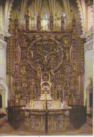 Postal E05865: Retablo y Sepulcro-Cartuja de Miraflores.Burgos <acordeón>
