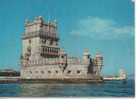 Postal E05840: Torre de Belém-Lisboa. Portugal <acordeón>