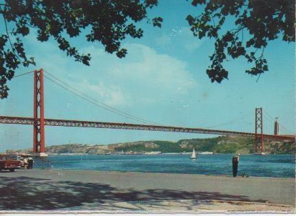 Postal E05837: Ponte Salazar-Lisboa. Portugal <acordeón>