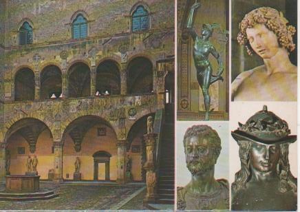 Postal E05817: Palazzo del Podestà o Bargello. Firenze <acordeón>