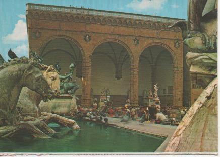 Postal E05818: Loggia della Signoria. Firenze <acordeón>