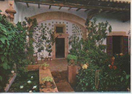 Postal E05828: Jardín de la celda de Chopin-Valldemosa. Mallorca <acordeón>