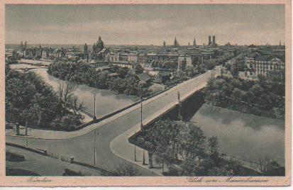 Postal E05654: MÜCHEN, Blidk vom Maximilianeum
