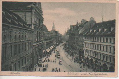 Postal E05666: MÜCHEN, Neuhauser-u Kaufingerstrasse