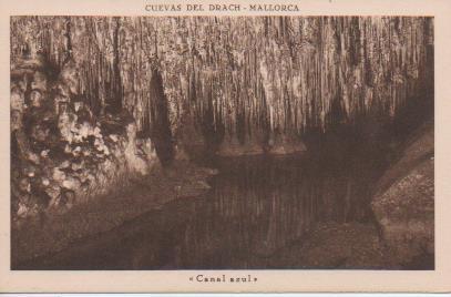 Postal E05672: Canal Azul-Cuevas delDrach-Mallorca