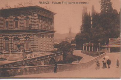 Postal E05645: FIRENZE-Palazzo Pitti (parte posteriore)