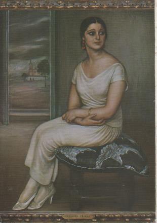 Postal E05683: Conchita Triana-Museo Romero de Torres. Córdoba<arcodeón>