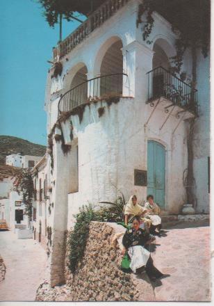 Postal E05726: Calle típica -Mojacar-Almería <acordeón>