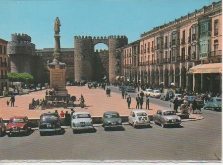 Postal E05742: Plaza de Santa Teresa.Avila <acordeón>