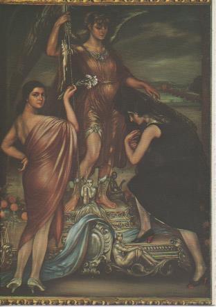 Postal E05692: San Rafael-Museo Julio Romero de Torres. Córdoba <acordeón>